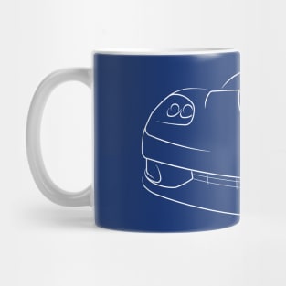 C6 Chevrolet Corvette - front stencil, white Mug